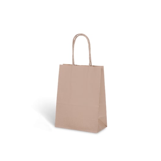 Petite #6 Twist Handle Carry Bag Brown C424S0010B x 250