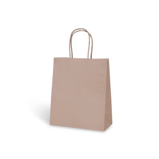 Petite #8 Twist Handle Carry Bag Brown C146S0010B x 250