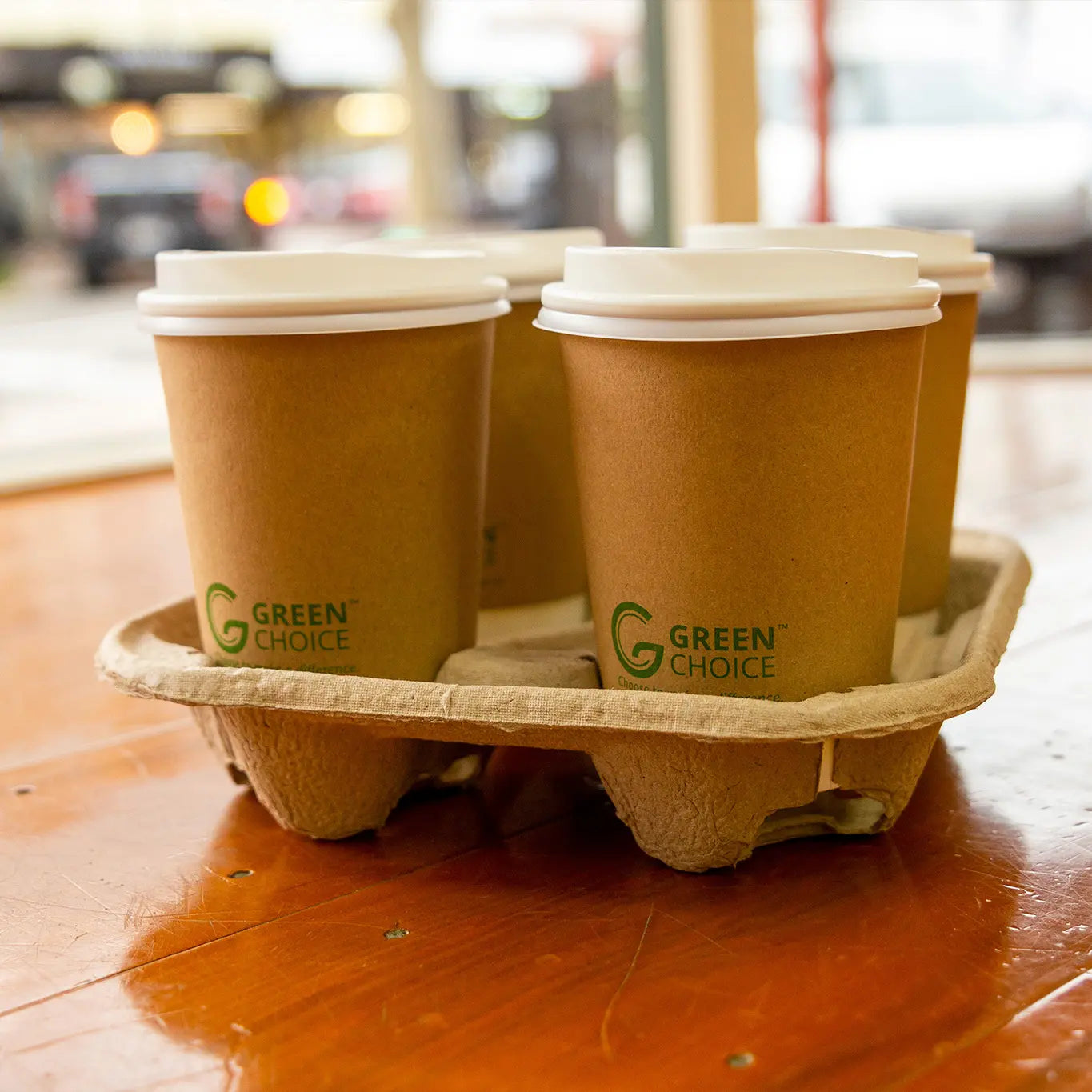 TRAY 4 Cup Holder Green Choice x 300