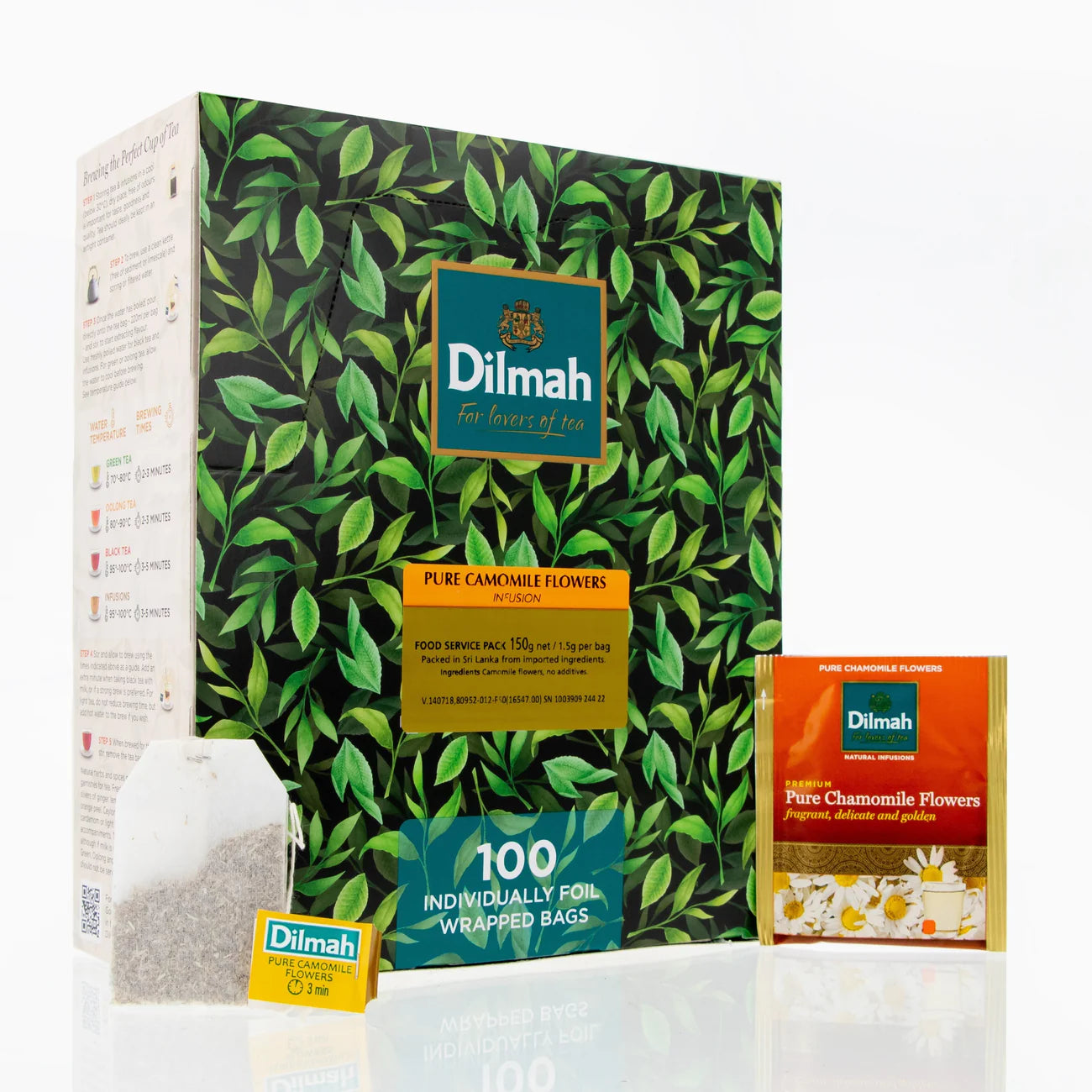 Tea Bags Dilmah Camomile Foil Wrapped 80217 x 100