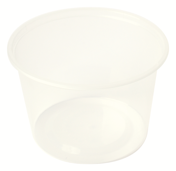 Container ROUND 580ml Plastic SK20  (huht) 50/slv
