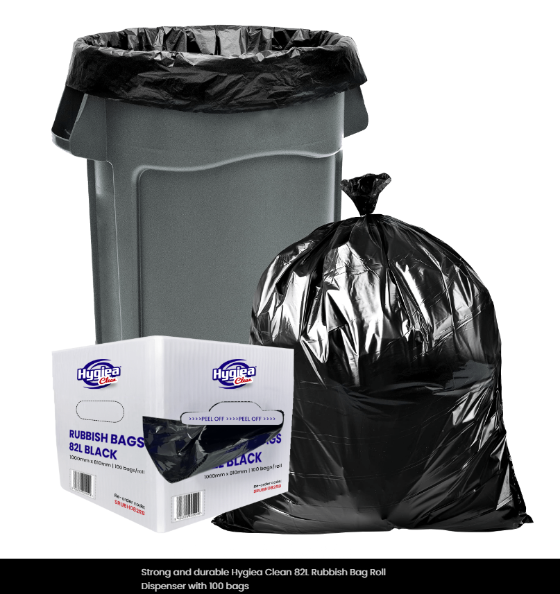 Rub Box Rub Bags DISPENSER BOX Hygiea 82L x 100/box x 1 – Northland Cleaning ...