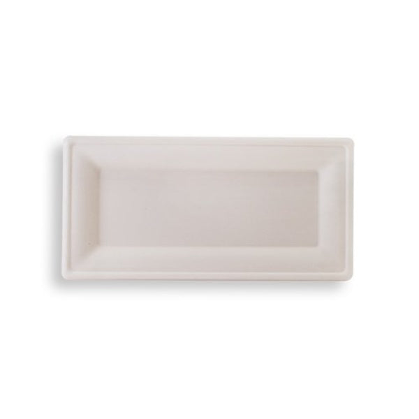 Plate RECTANGLE Sugarcane 10x5" x 50/slv