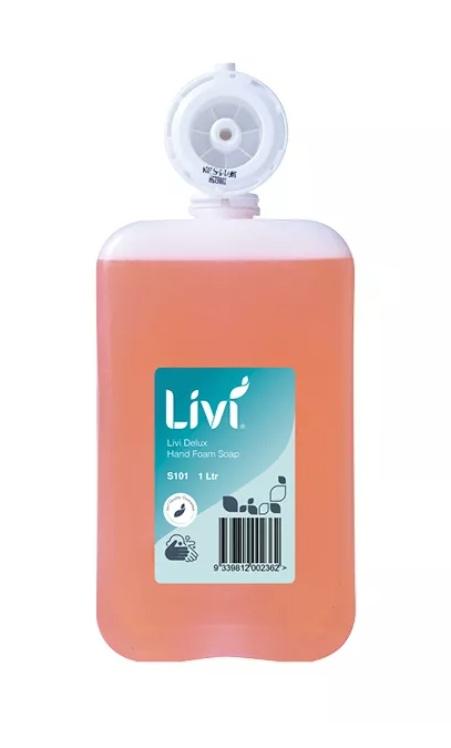 Soap LIVI Deluxe Perfumed Foaming 1L x 1 Bottle