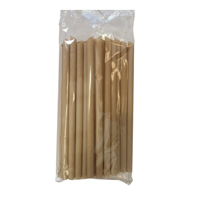 Straws - Sugarcane JUMBO 12x250 x 50/pkt