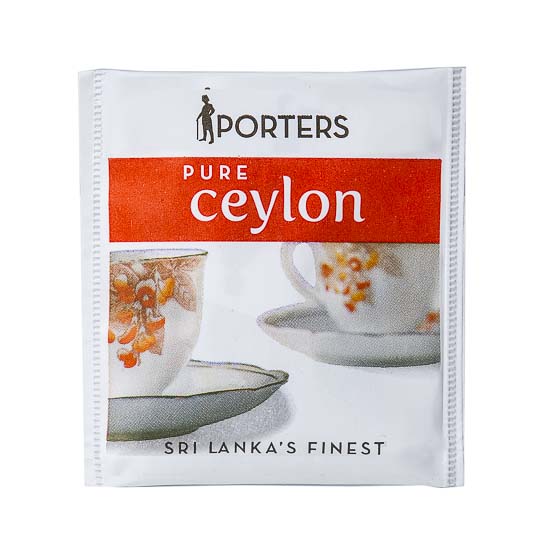 Tea Bags PORTERS PURE CEYLON Overwrapped x 500 HPT