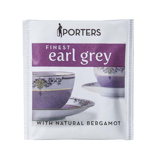 Tea Bags PORTERS EARL GREY Overwrapped x 200 HPTE