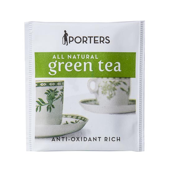Tea Bags PORTERS HERBAL GREEN Overwrapped x 200 HPGT