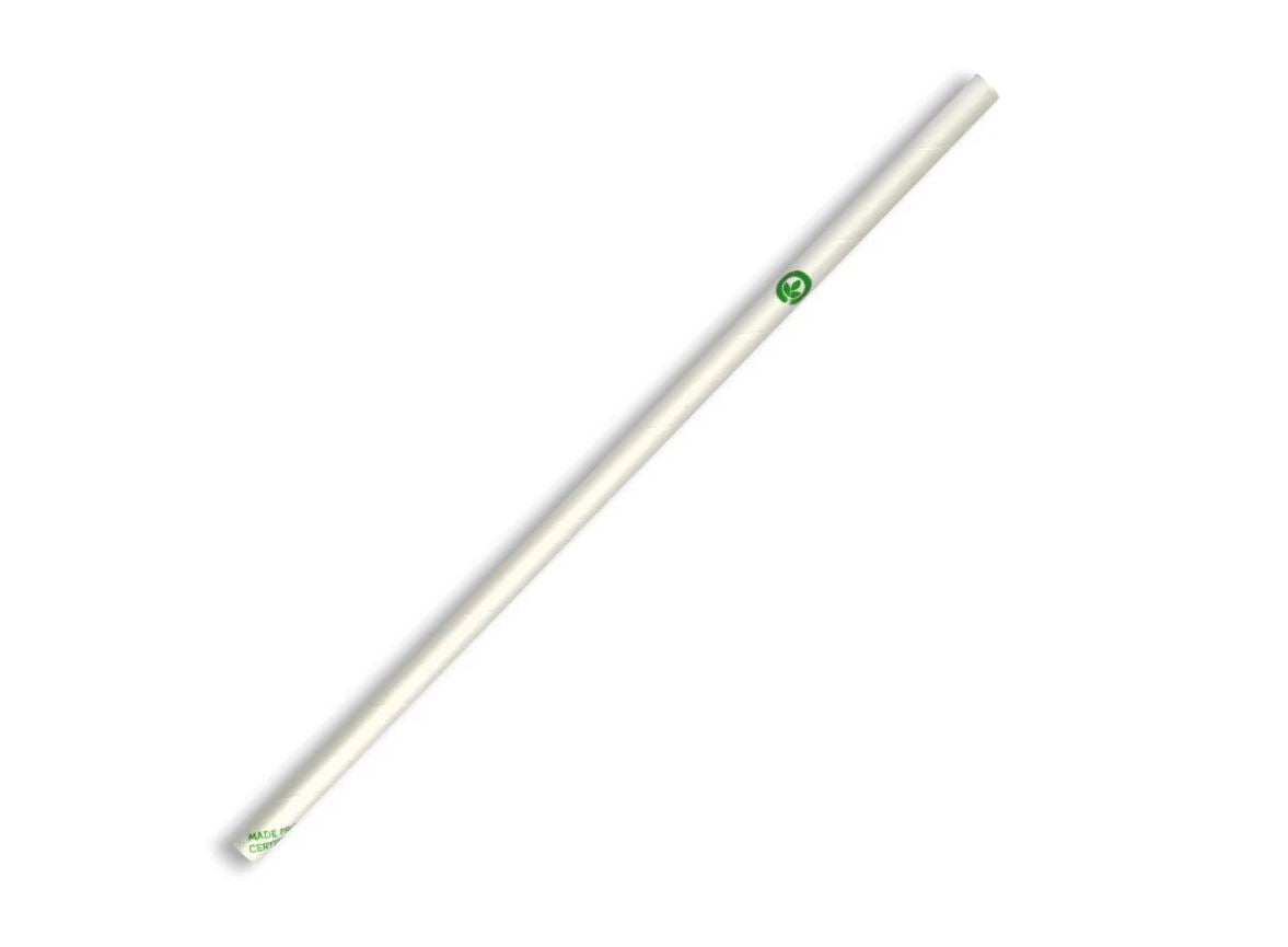 Straws - Paper 6x197 WHITE x 250 x 10