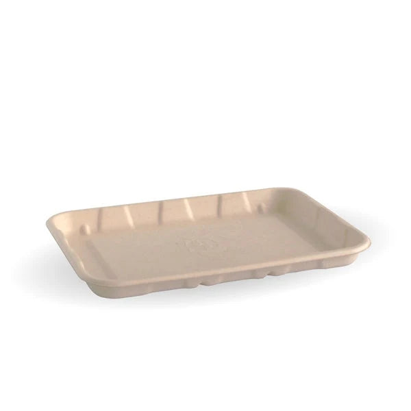 Biocane 7x5" Produce Tray Natural 1000/ctn