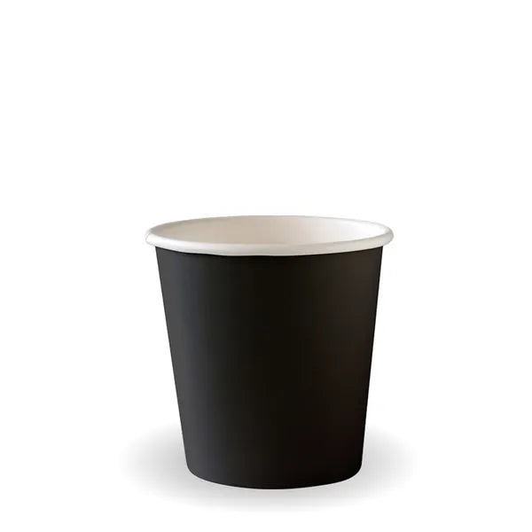 Cup 4oz BLACK Single Wall Coffee x 2000