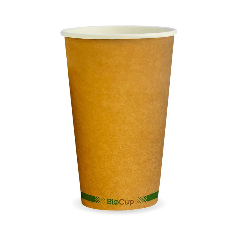 Cup 16oz KRAFT 90mm Single Wall Coffee x 1000