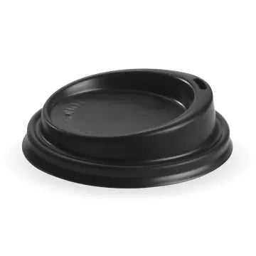 Lids COFFEE 80mm Black SMALL PS Lid BIOPAK x 1000