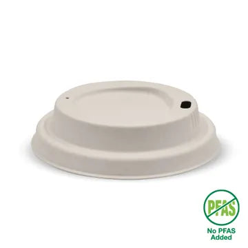Lids COFFEE 80mm White BIOCANE PULP x 1000