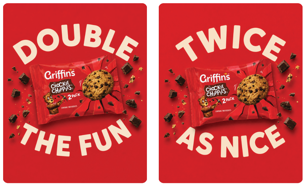 Biscuits Choc Chip Griffins Twin Pack x 100