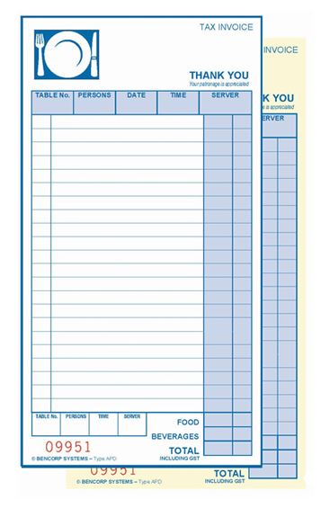 Takeaway Docket Book Duplicate MPD
