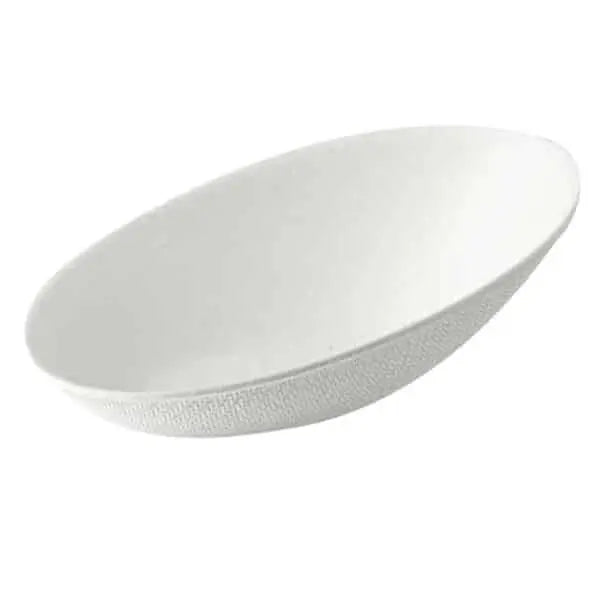 Bagasse Egg Shape Dish 8 x 4.8 x 2.7 cm DT70 (100)