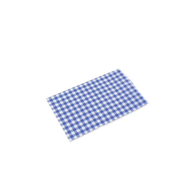 Blue GINGHAM Checkered Greaseproof Sheets 200x330 x 1000