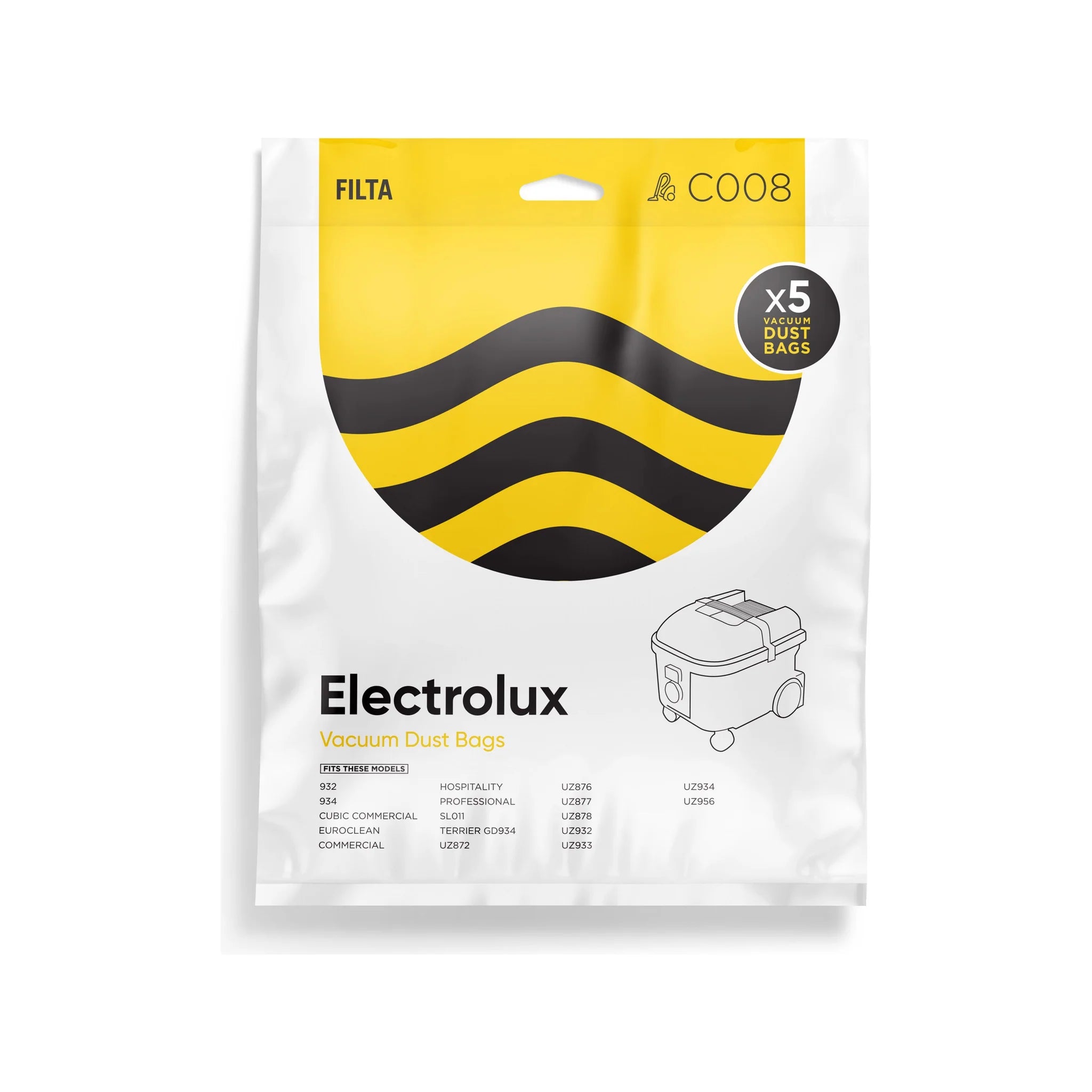 Vac Bags for ELECTROLUX C009 x 5
