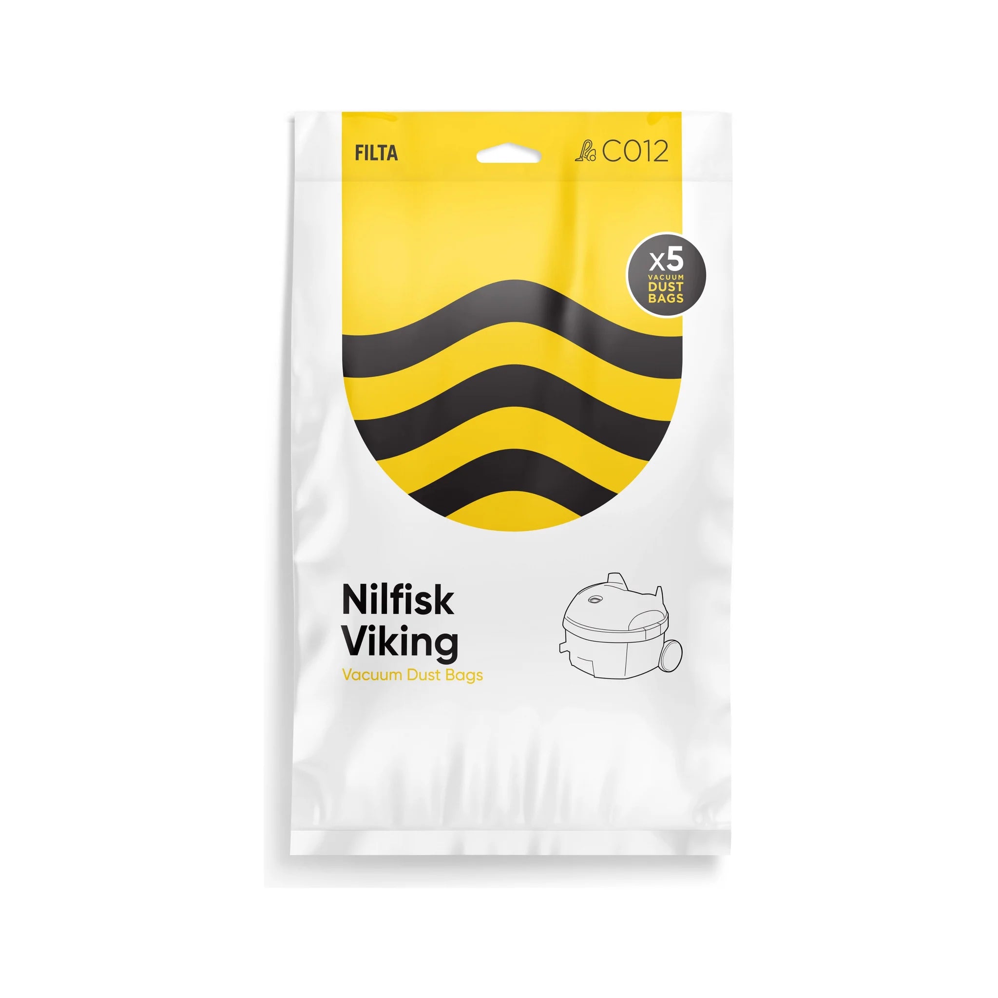 Vac Bags for NILFISK VIKING C012 10019 x 5