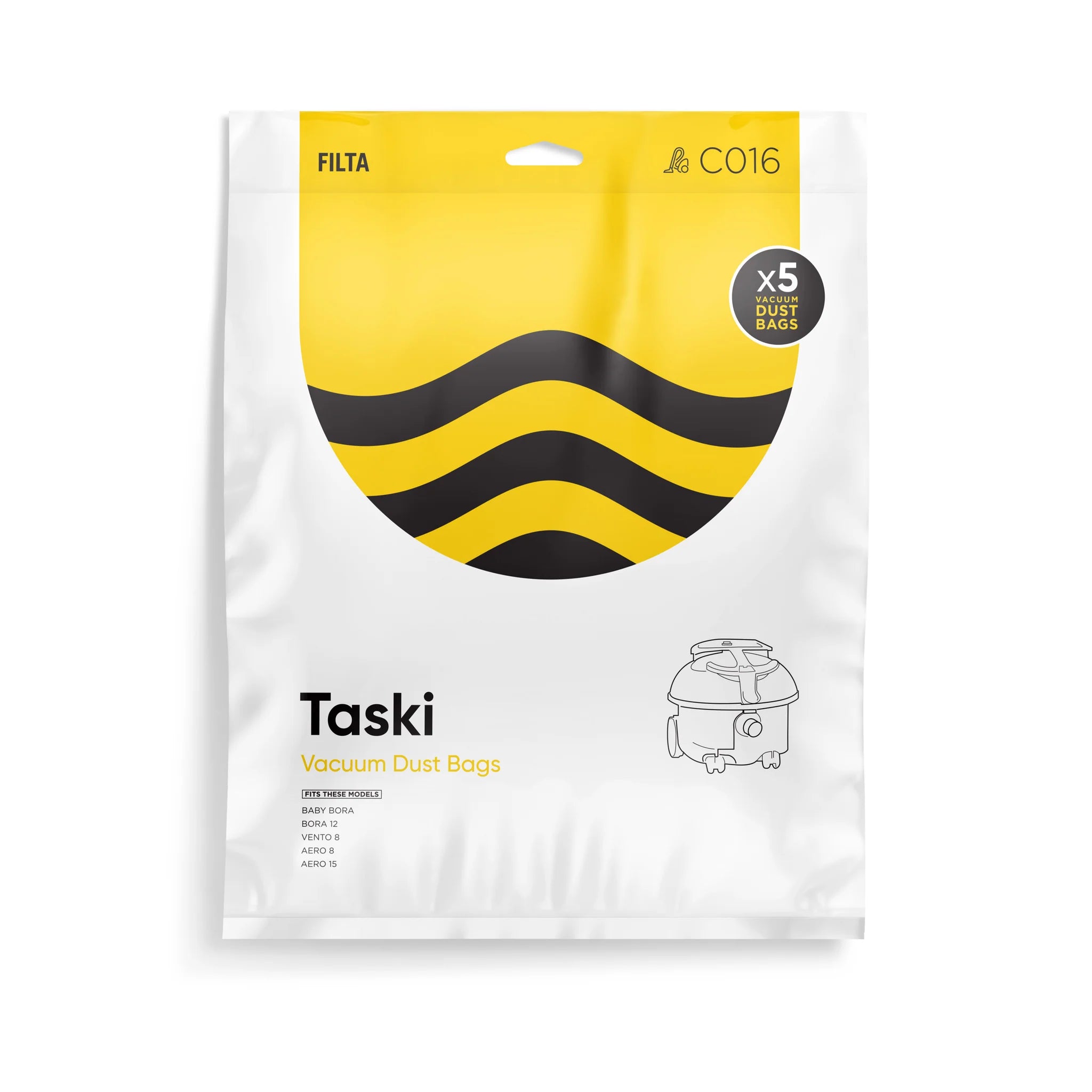 Vac Bags for TASKI C016 20040 x 5
