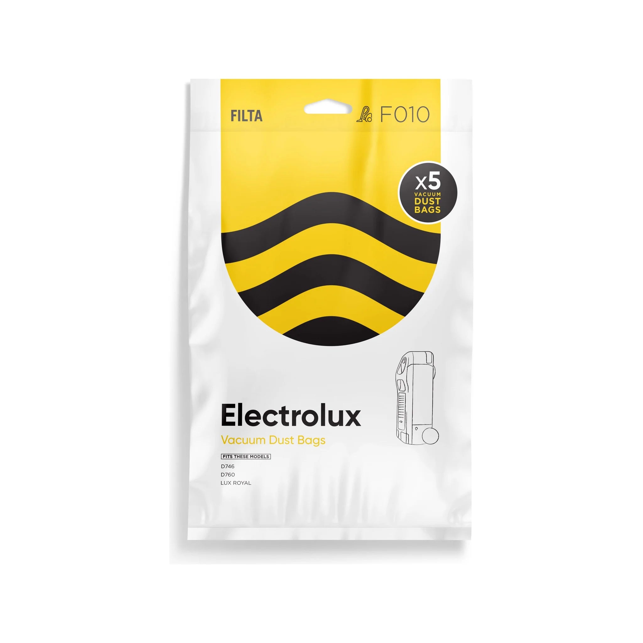 Vac Bags for ELECTROLUX F010 x 5