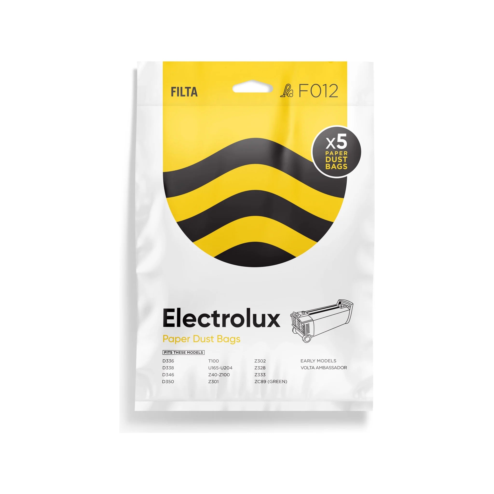 Vac Bags for ELECTROLUX F012 x 5