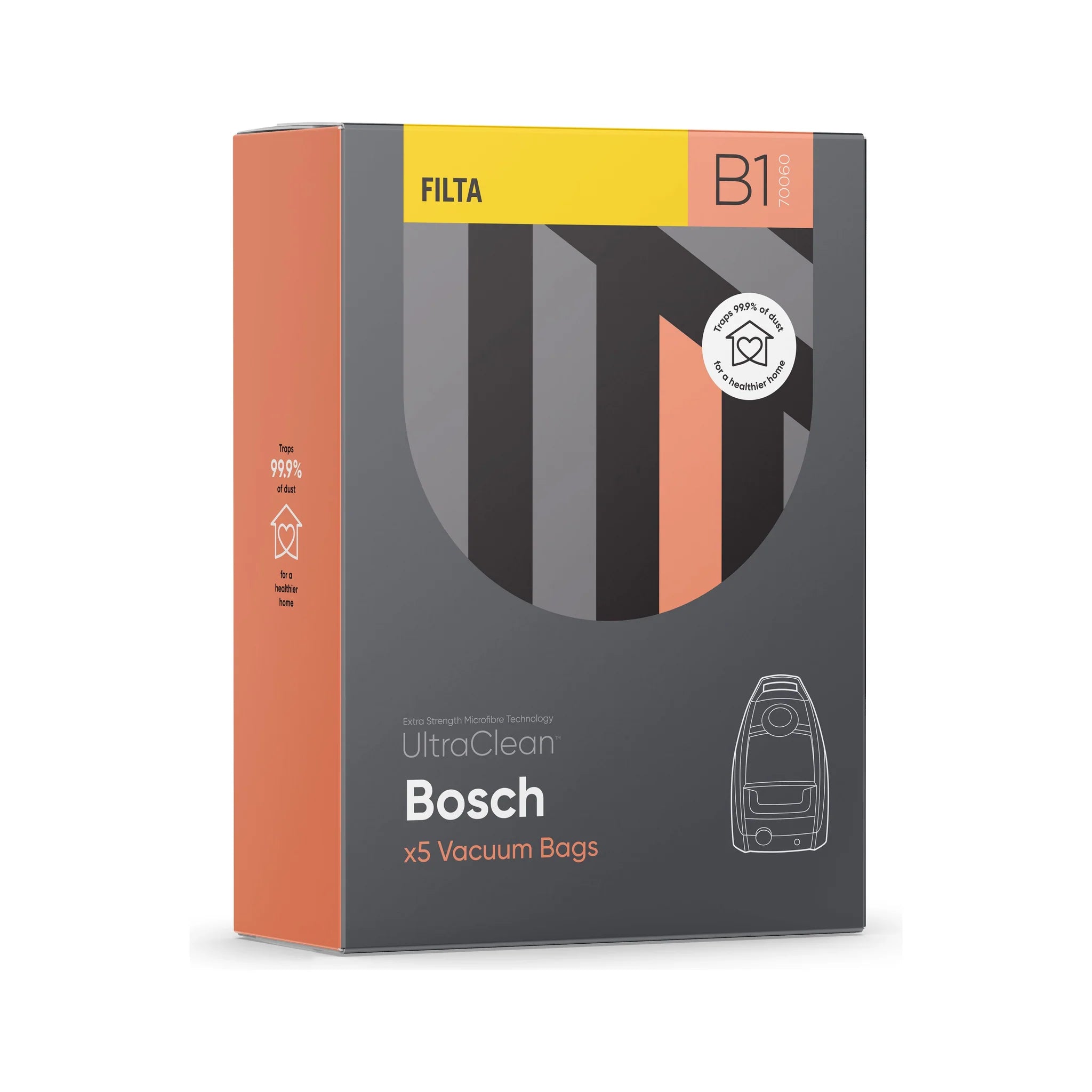 Vac Bags for BOSCH Ultraclean 70060 x 5