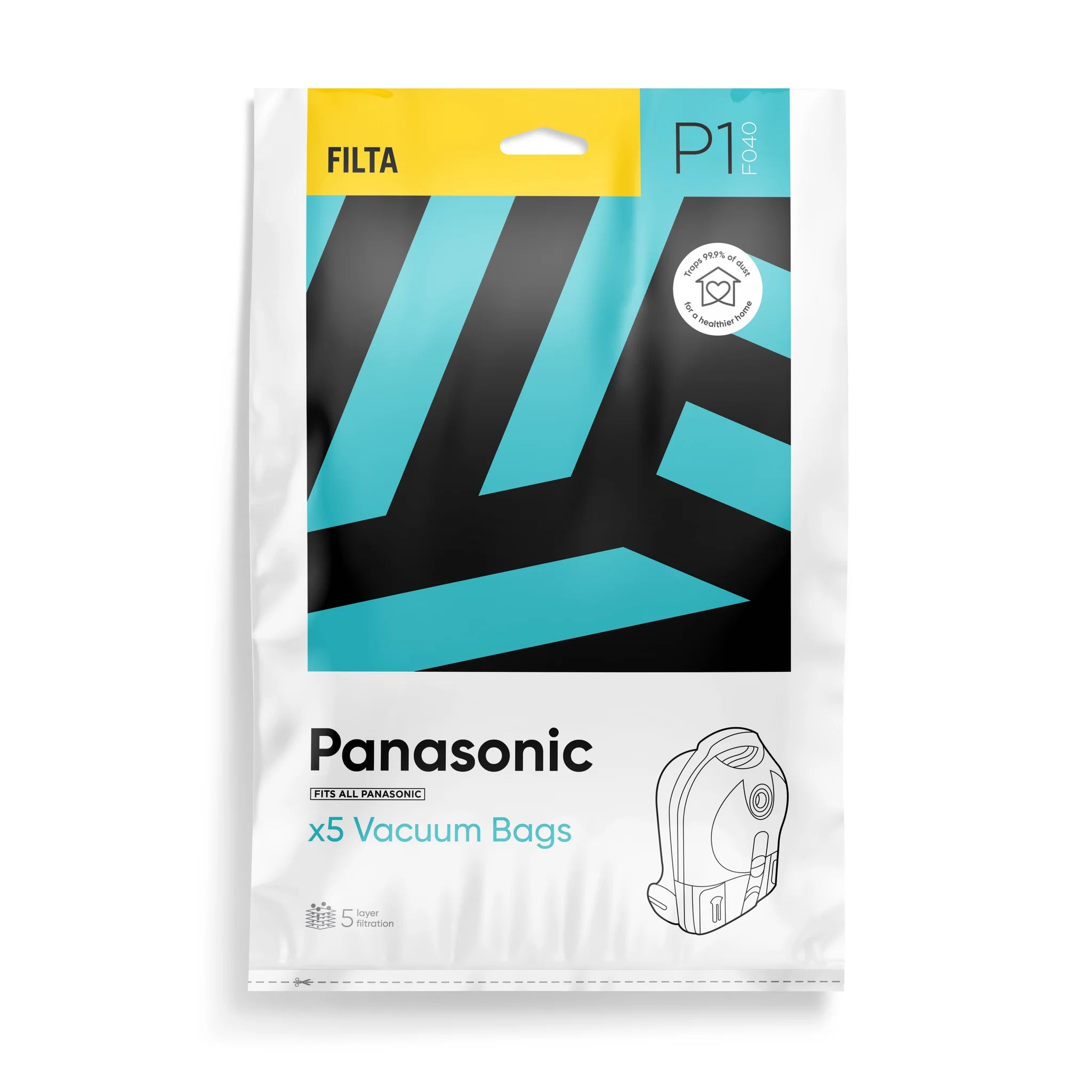 Vac Bags for PANASONIC F040 55010 x 5