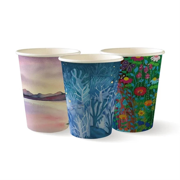 Cup 12oz ART SERIES 80mm Single Wall Coffee x 1000