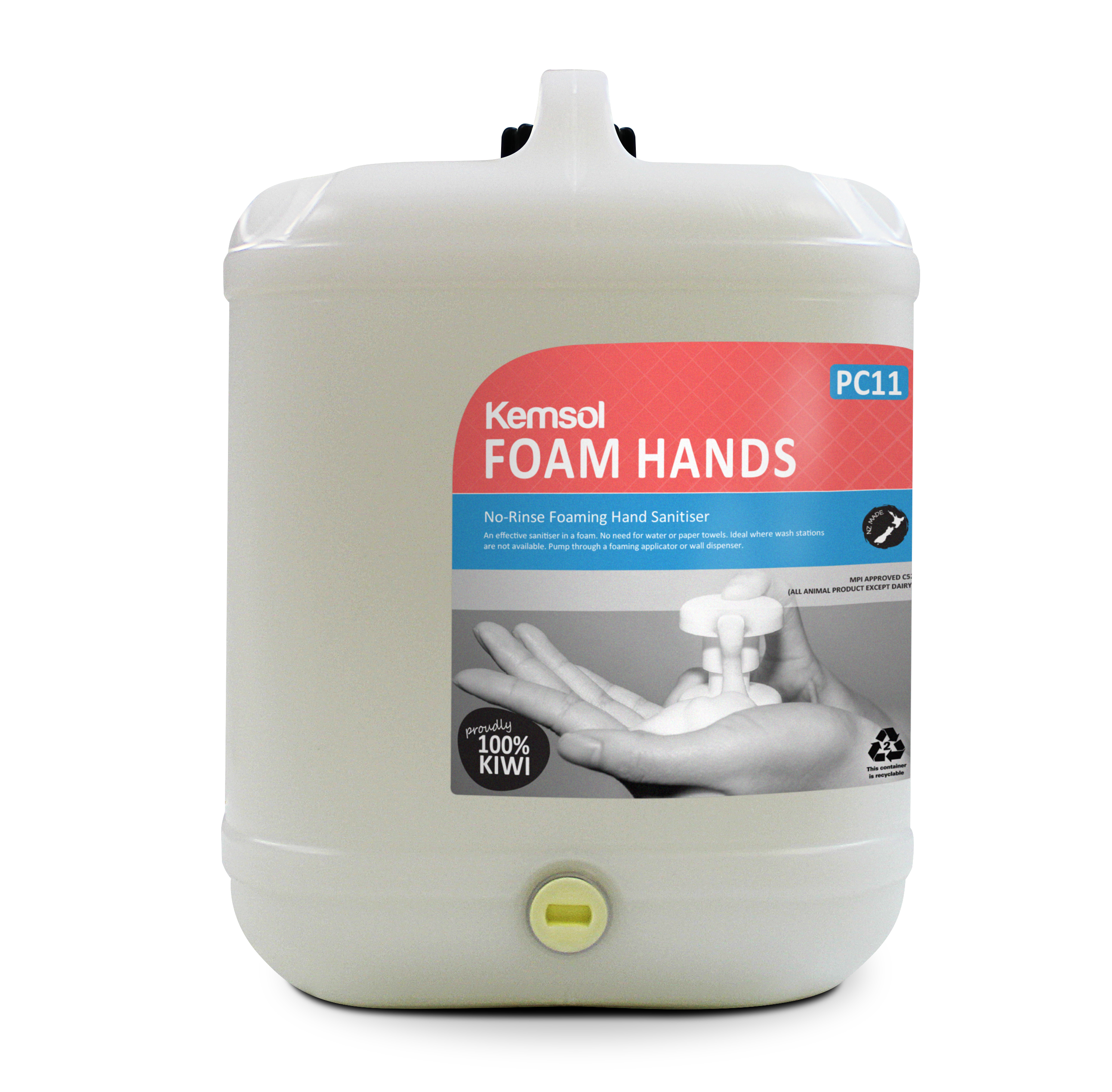 FOAM HANDS No-Rinse Alcohol Free Foaming Hand Sanitiser 20L