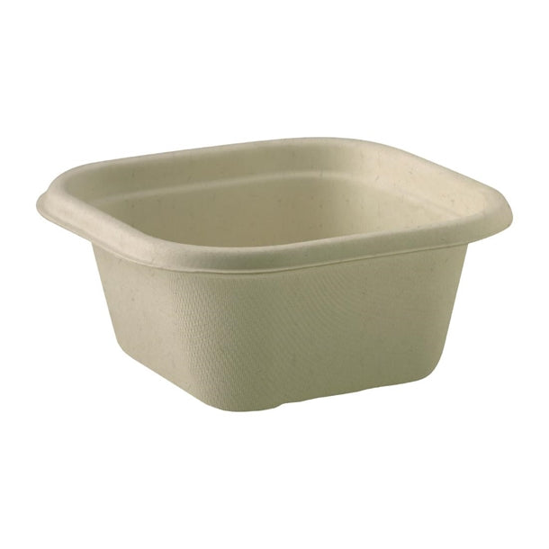 Container SQUARE Biocane NATURAL Takeaway 480ml x 600