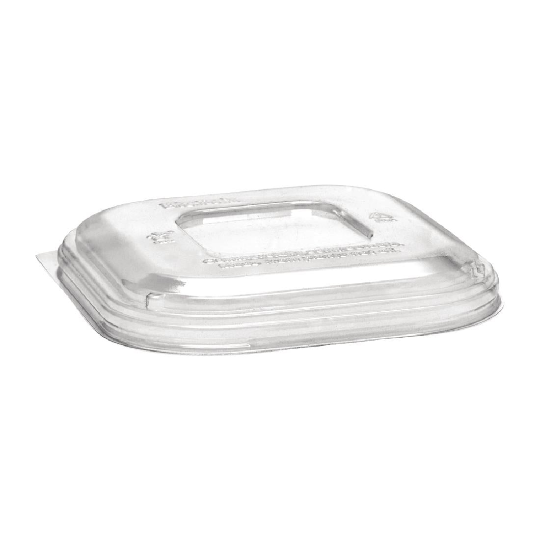 Lids fit BIOCANE TAKEAWAY Square CLEAR PLA x 600