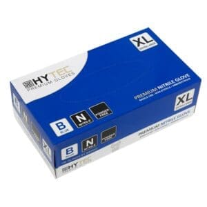 Gloves Hytec NITRILE BLUE XLarge P/F 10pkt/ctn