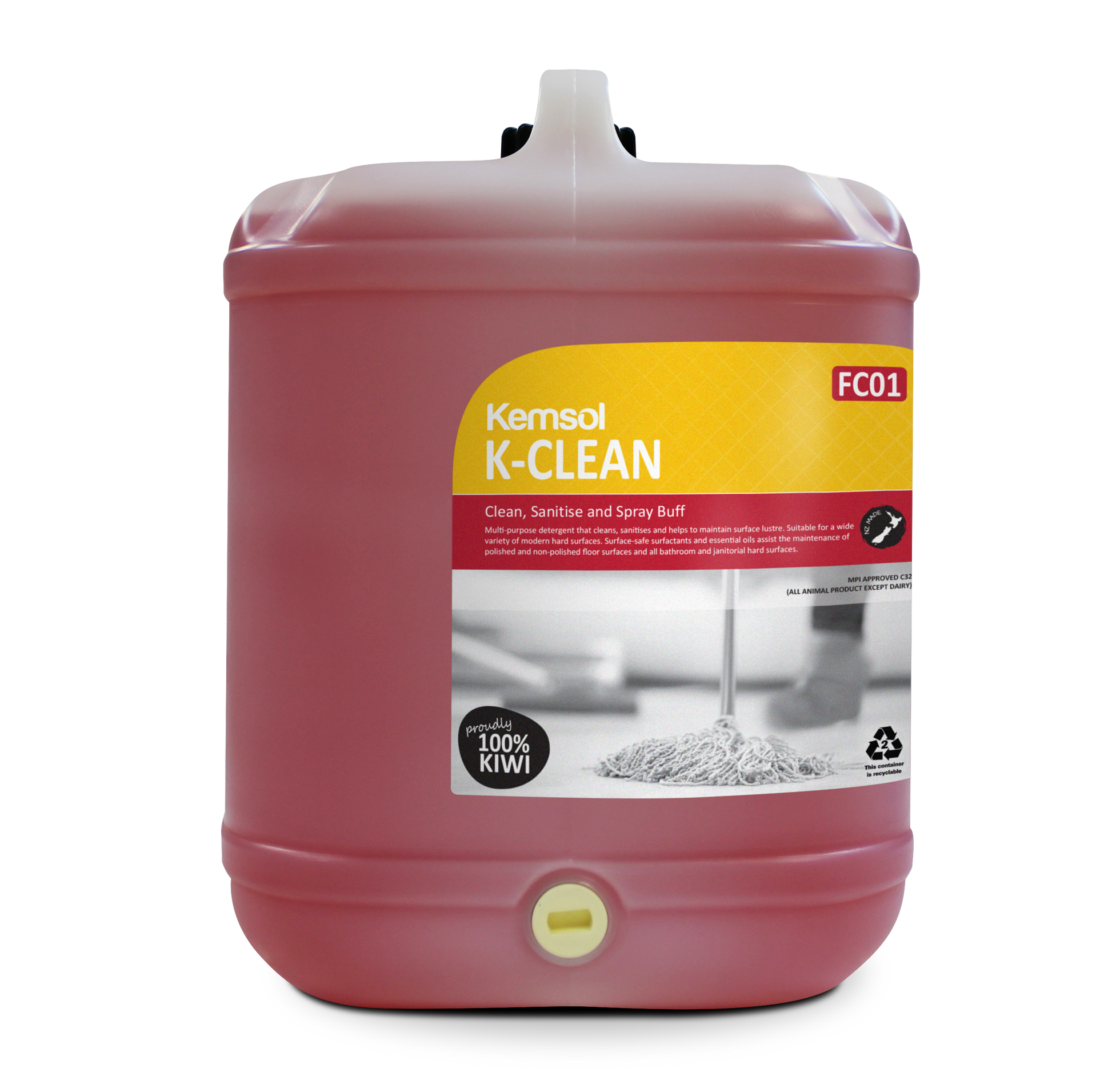 KCLEAN Clean Sanitise and Spray Buff 20L – Northland Cleaning Supplies