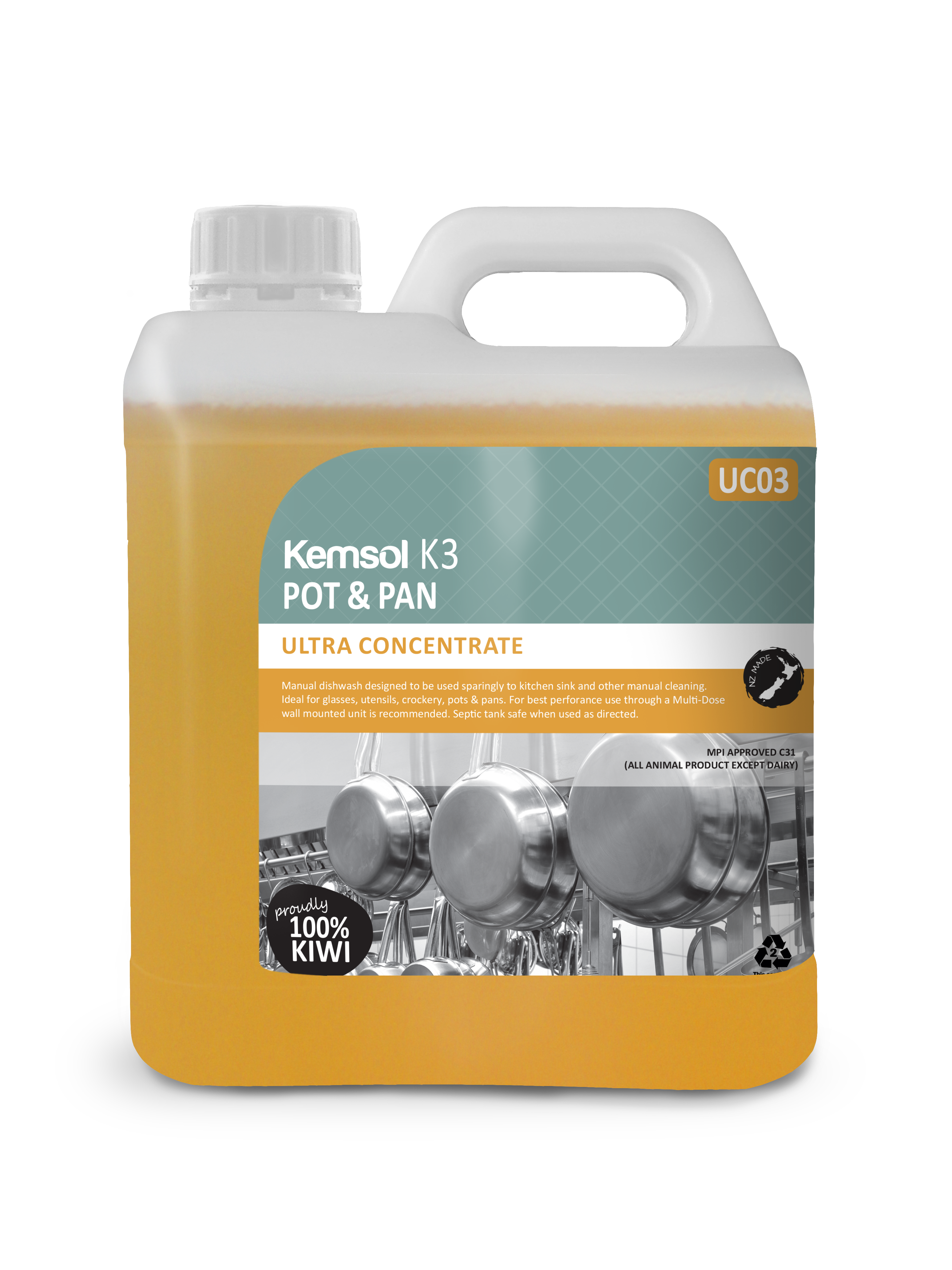 U/C K3 POT & PAN Hand Dishwash Ultra Conc 2L