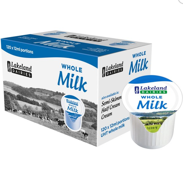 UHT MILK Lakeland 12ml x 120