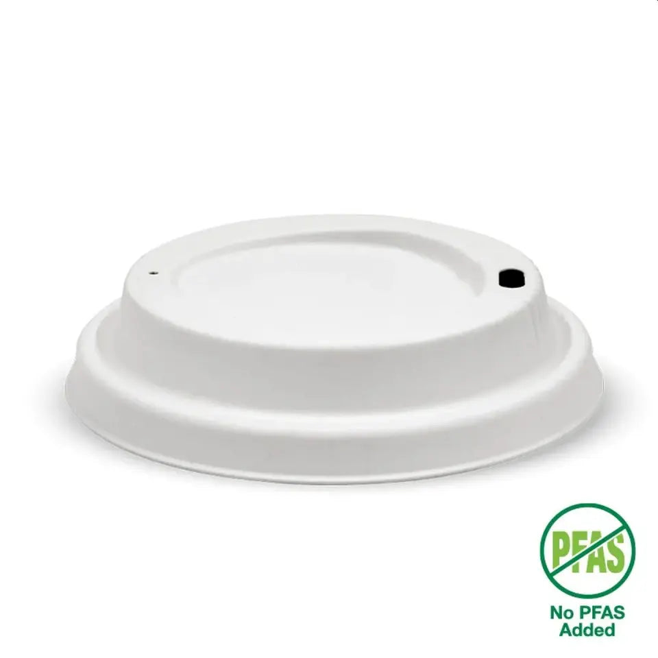 Lids COFFEE 90mm White BIOCANE PULP x 1000