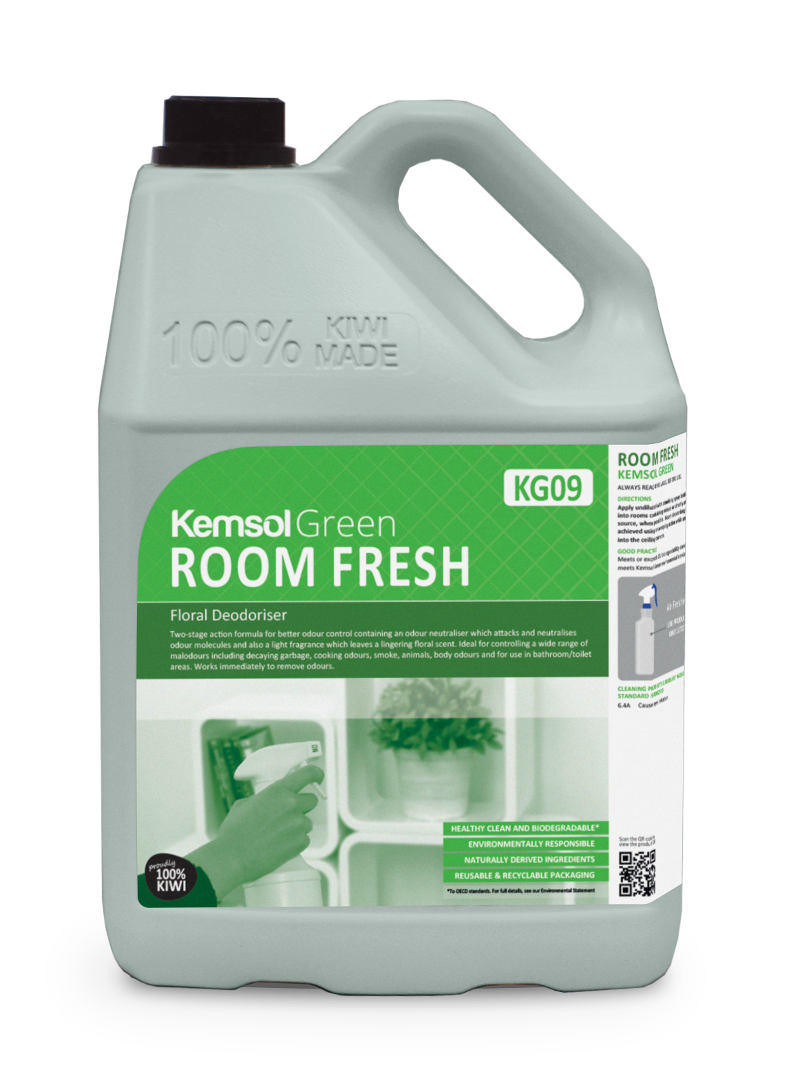 Green ROOMFRESH Floral Deodoriser 5L