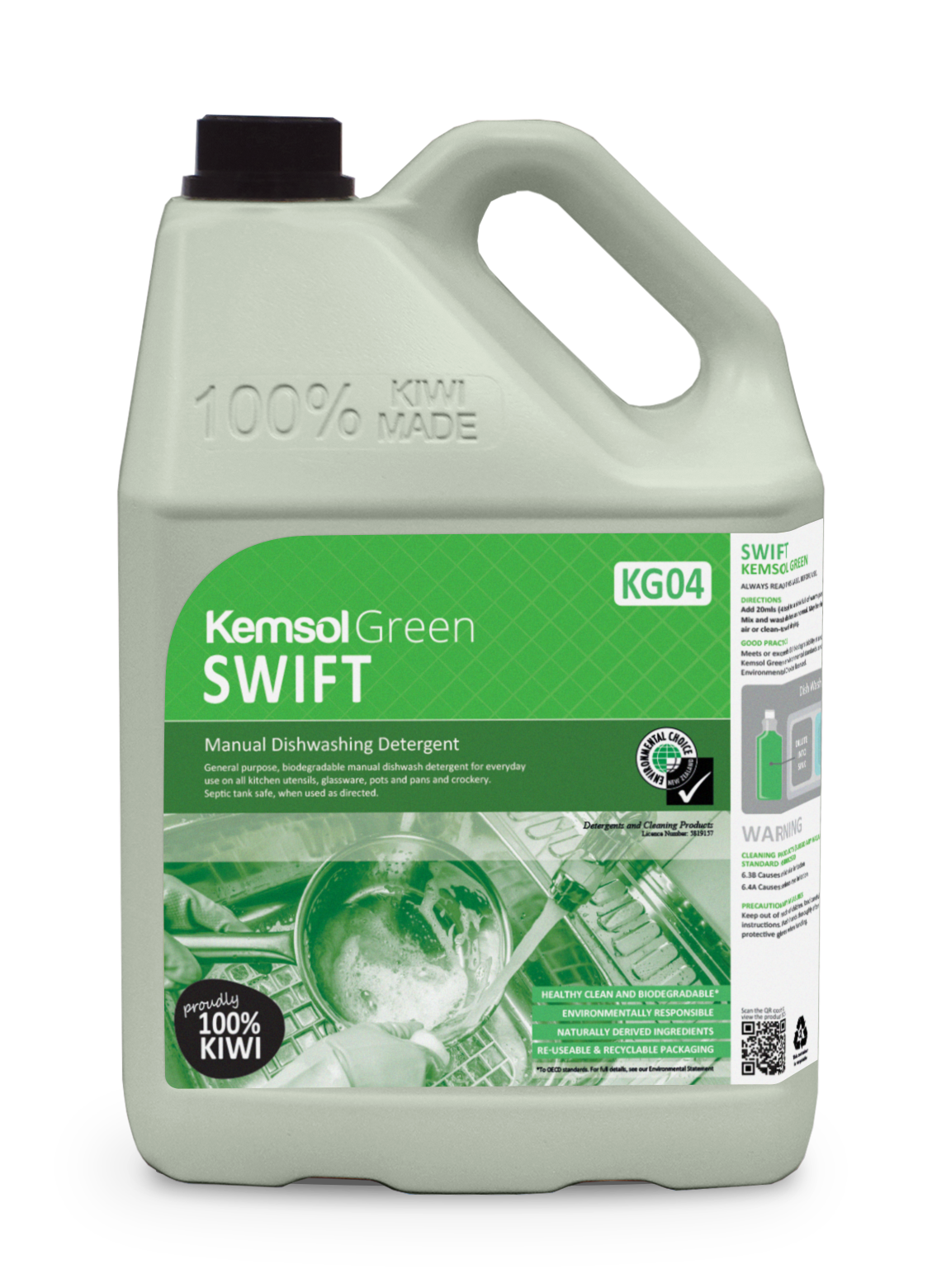 Green SWIFT Manual Dishwash Detergent 5L