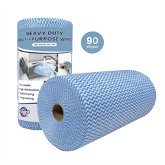 Cloths Hygiea Blue WIPES H/duty 45m/Roll