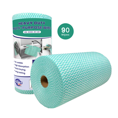Cloths Hygiea Green WIPES H/duty 45m/Roll